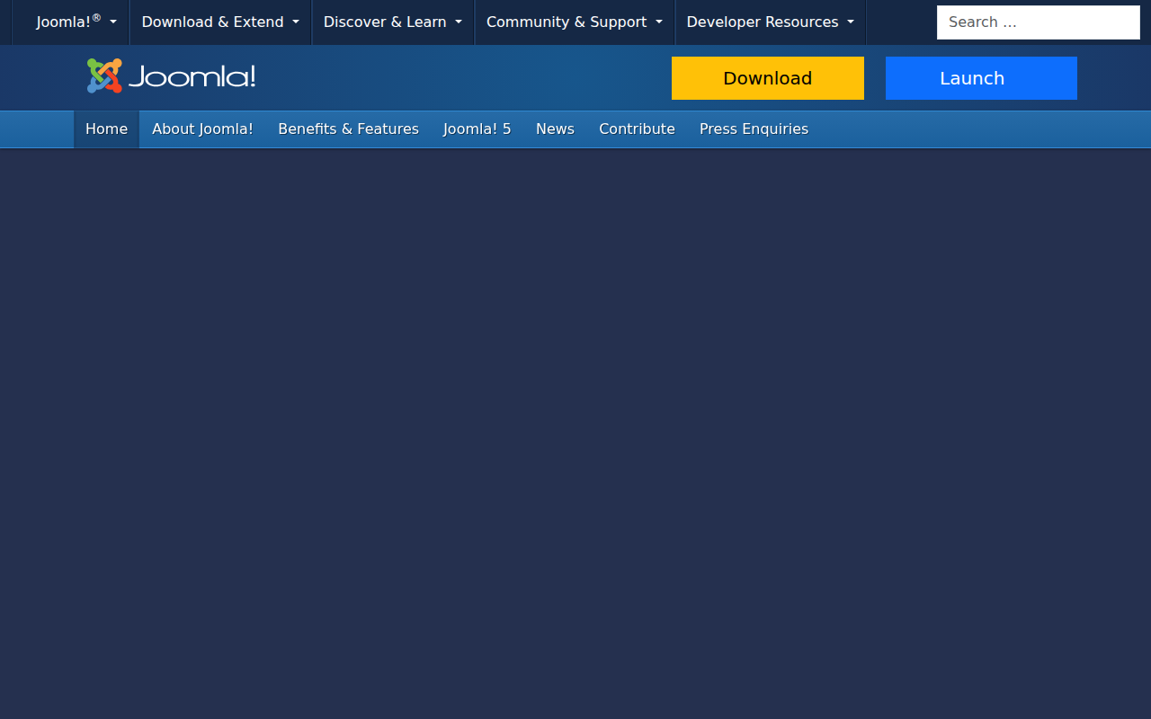 Joomla Content Management System (CMS) - try it! It's free!