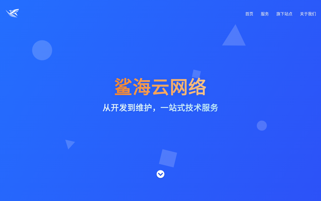 鲨海云网络 - 代码铸就未来,服务创造价值